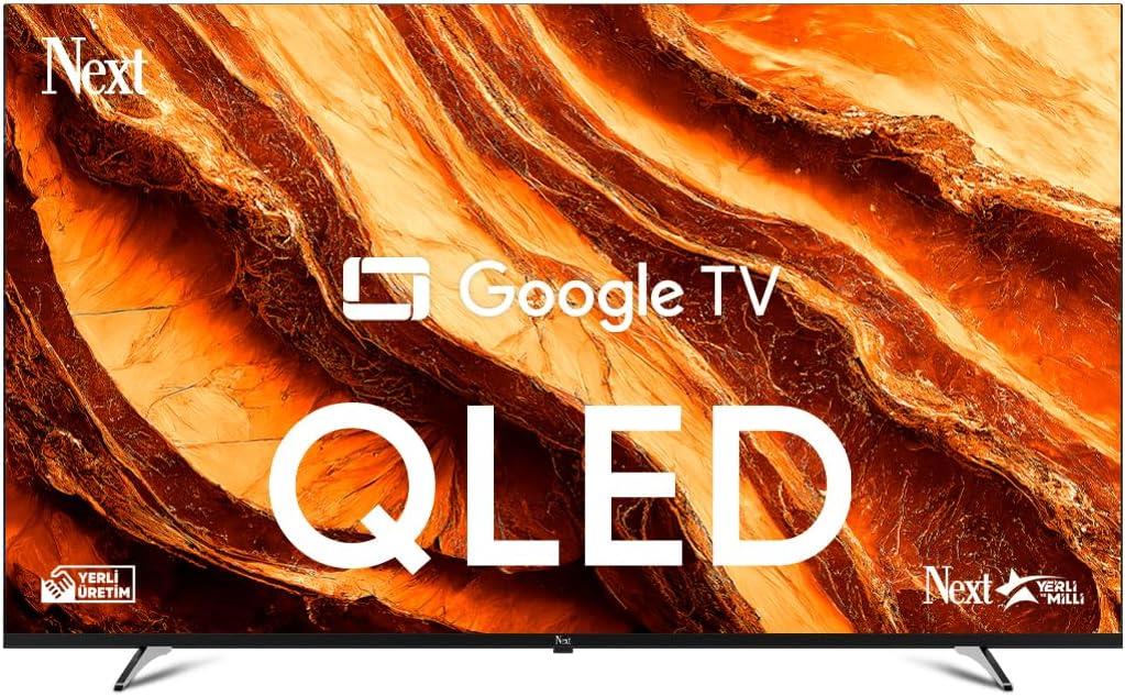 Next YE-65GFSG8-QLED 4K Ultra HD 65" 165 Ekran Uydu Alıcılı Google Smart QLED TV Outlet