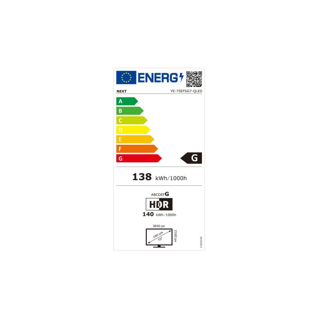 Next YE-75EFSG7 4K Ultra HD 75" 190 Ekran Uydu Alıcılı Google Smart QLED TV - OUTLET