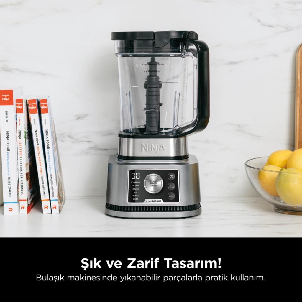 Ninja Foodi Power, 3-in-1 Akıllı Tork Ve Auto-IQ Sistemli Nutri Blender, 1200W, 6 Programlı, 2.1