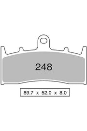 Nissin 2P-248ST Sinterli Motosiklet Fren Balatası - TEŞHİR