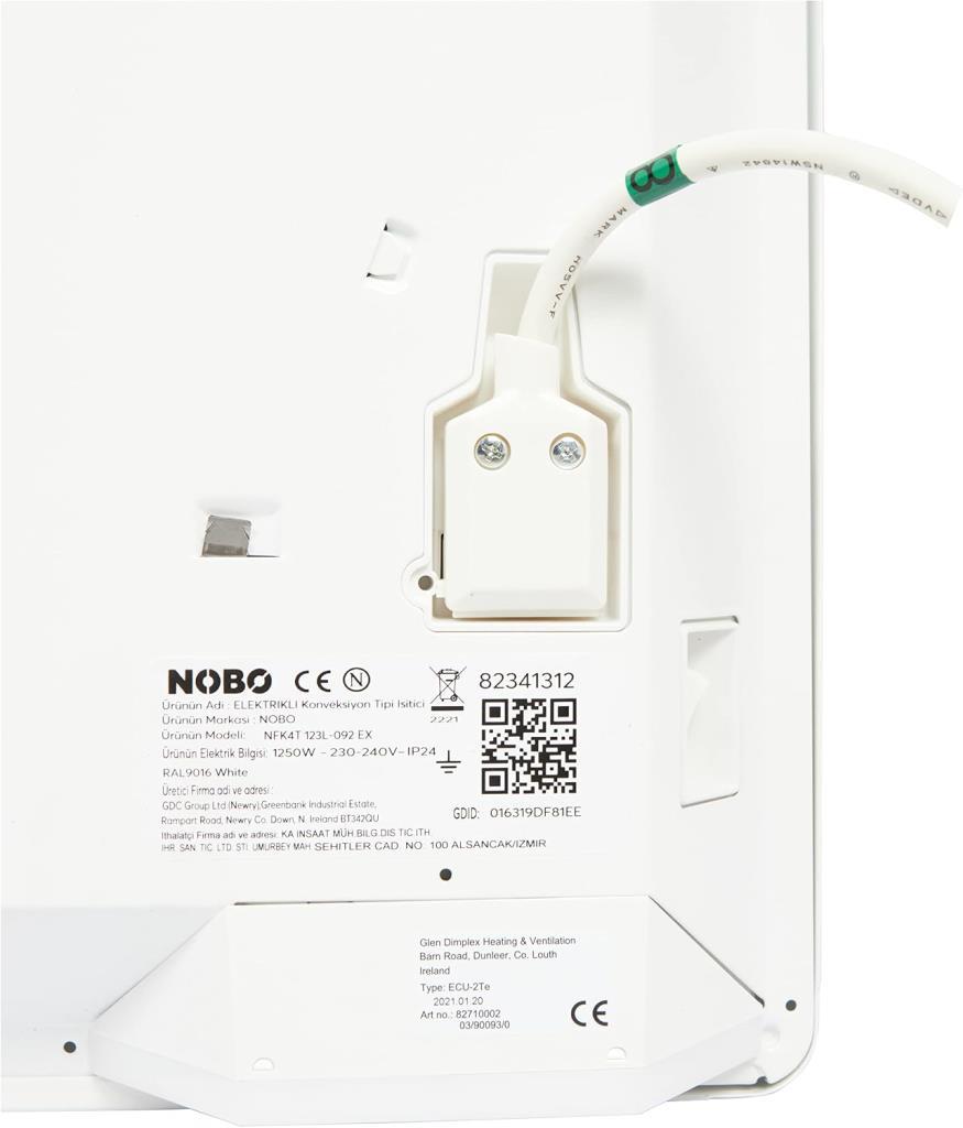 Nobo NFK4T 12 Front 1250 W Konvektör Isıtıcı Teşhir