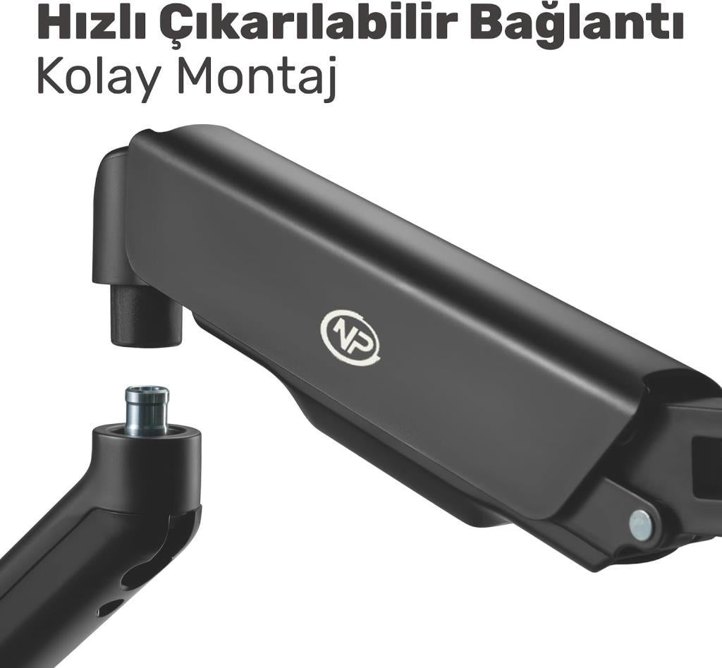 Npo STD46012B Airgrip 17-32 inç Tek Kollu Amortisörlü Monitör Standı - Outlet