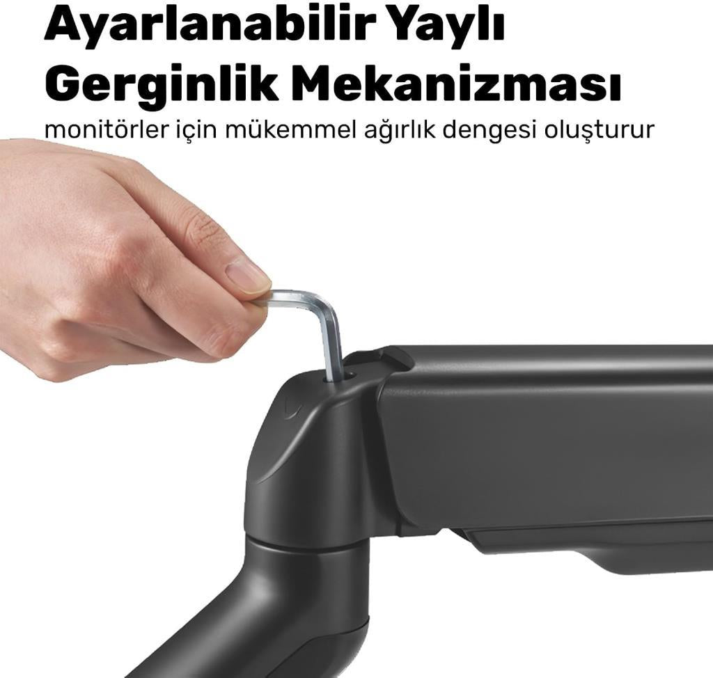 Npo STD46012B Airgrip 17-32 inç Tek Kollu Amortisörlü Monitör Standı - Outlet