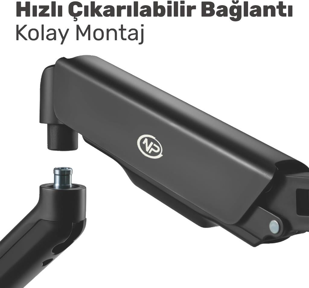 Npo STD46024E Airgrip 17-32 İki Kollu Amortisörlü Monitör Standı - Outlet