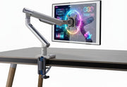 NPO STD49012UW 17"-32" Ultra Slim Alüminyum Monitör Kolu, 2xUSB Portlu Amortisörlü VESA Tutucu, Ergonomik 360 Pivot (9kg) Outlet