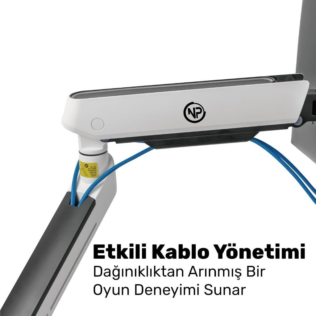 Npo STD54012HLW Elysium 27-45 inç Tek Kollu Monitör Standı - Outlet