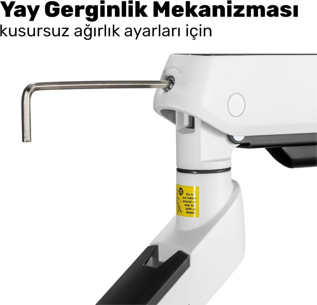 Npo STD54012HLW Elysium 27-45 inç Tek Kollu Monitör Standı - Outlet