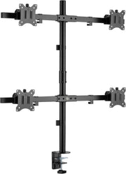 NPO STD5704B 17"-32" Dörtlü Monitör Standı, 2x2 Kurulum, Trader/Yazılımcı Monitör Kolu/Tutucu, 735mm Direk Yükseklik Ayarlı, VESA (4x7kg) Teşhir