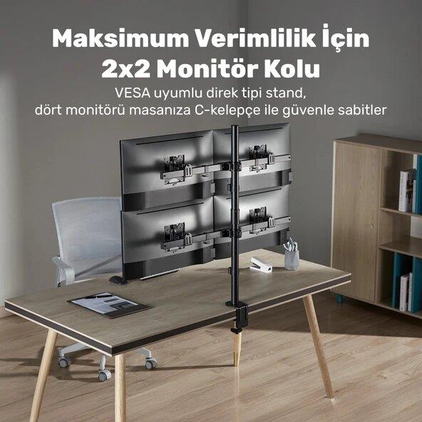 Npo STD5704B Basic 17-32 inç Dört Kollu Monitör Standı - Outlet