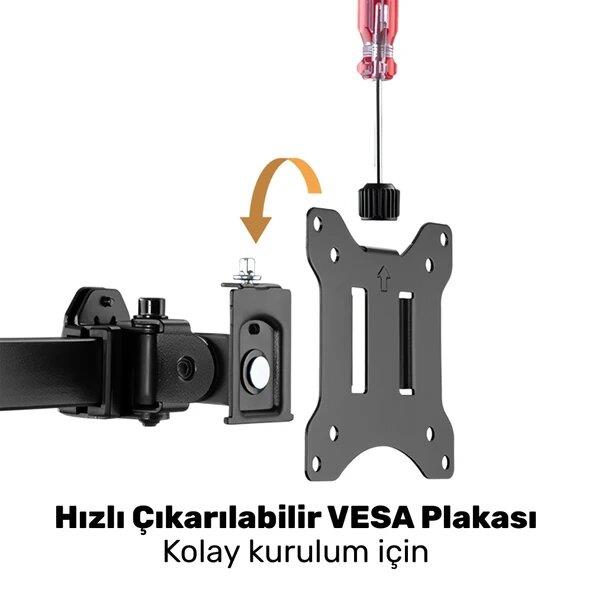 Npo STD5704B Basic 17-32 inç Dört Kollu Monitör Standı - Outlet