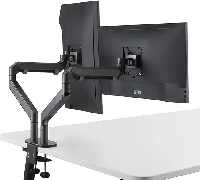 Npo STD7080G Siyah 10-27 inç İki Kollu Amortisörlü Monitör Standı - OUTLET