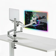 Yıldızan NPO STD72024MLG 17-32" Monitör 11-17" Laptop Destekli Stand, Alüminyum İkili Kol, Ergonomik Yüksekli - Outlet