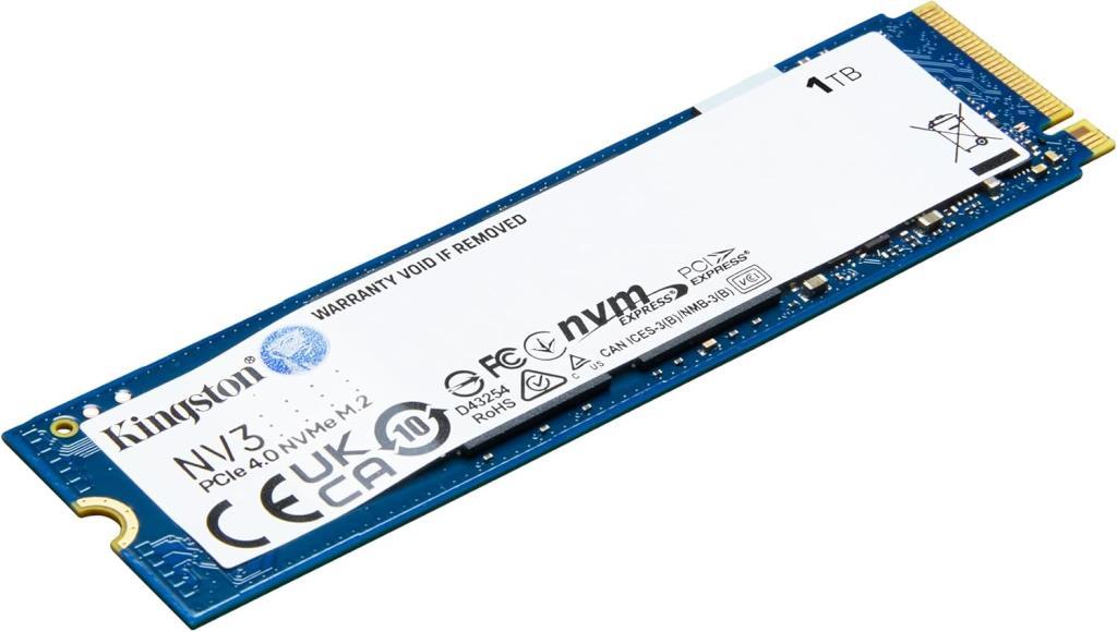 Kingston NV3 SNV3S/1000G PCI-Express 4.0 1 TB M.2 SSD
