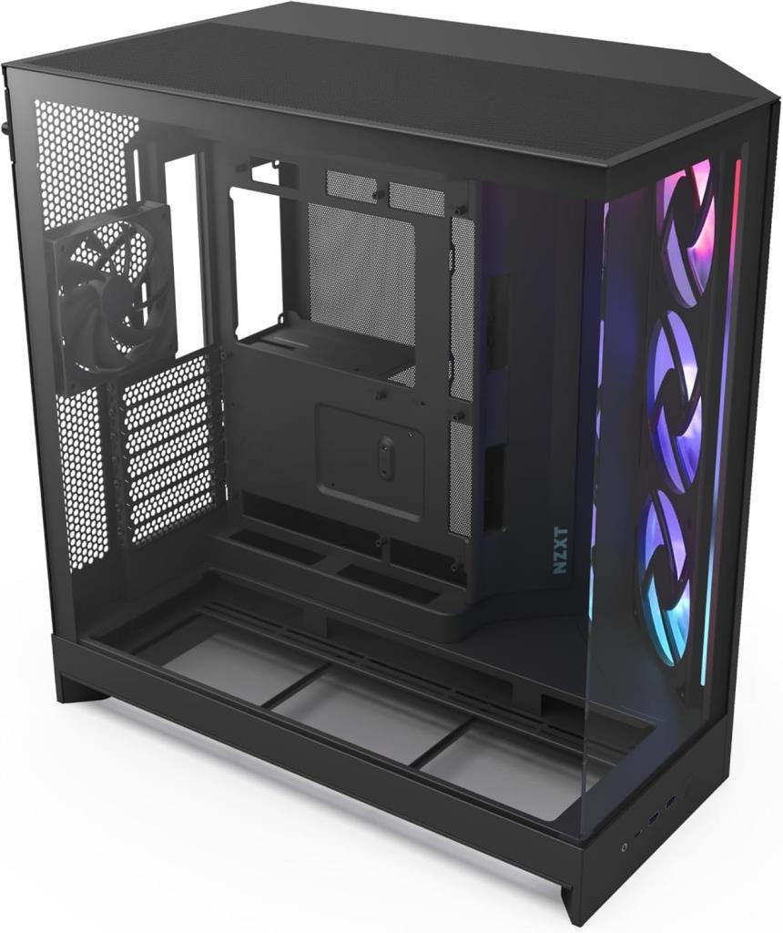 NZXT H9 Flow RGB Large CM-H92FB-R1 Fanlı Siyah E-ATX Oyuncu Kasası - Outlet