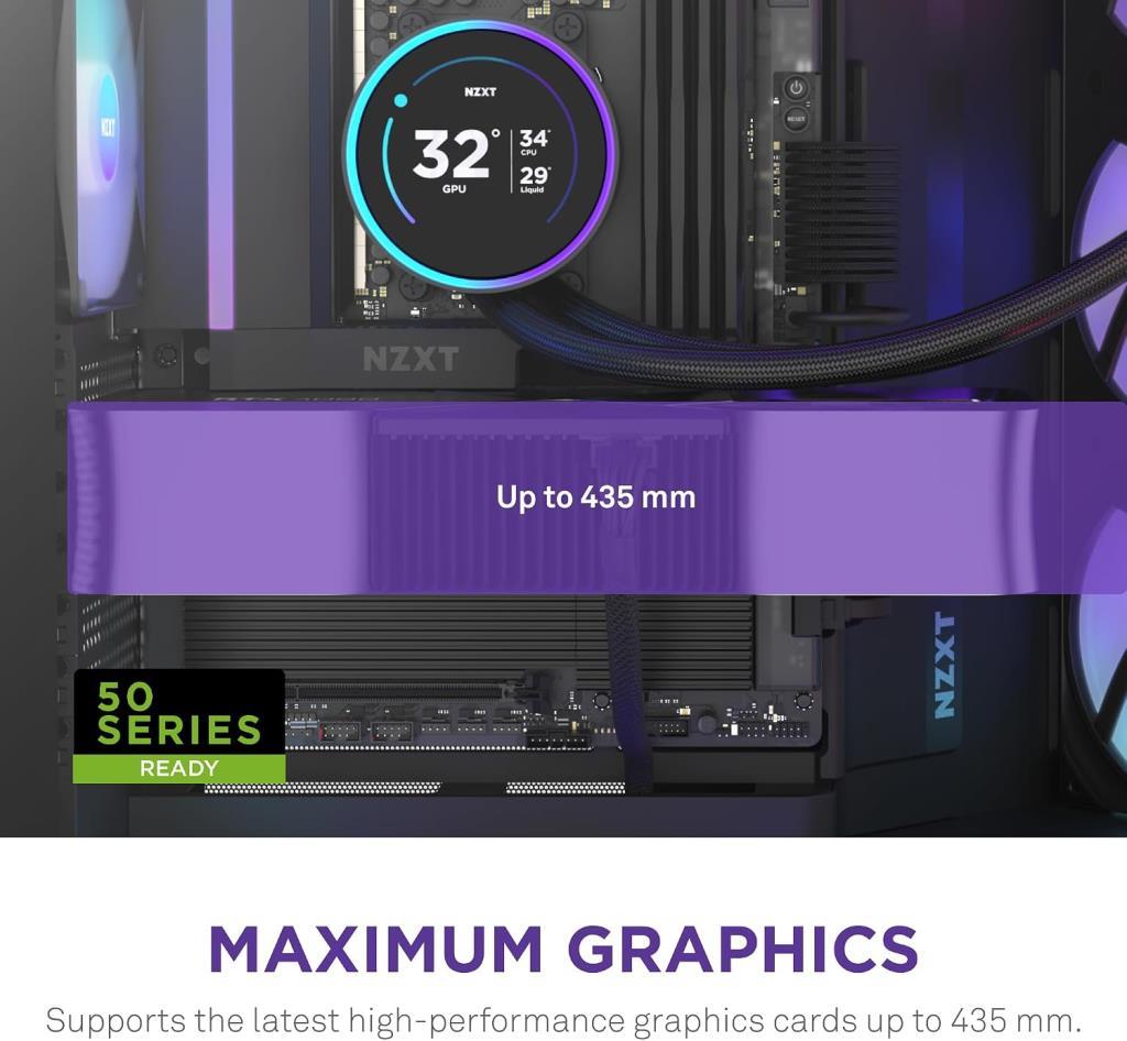 NZXT H9 Flow RGB Large CM-H92FB-R1 Fanlı Siyah E-ATX Oyuncu Kasası - Outlet