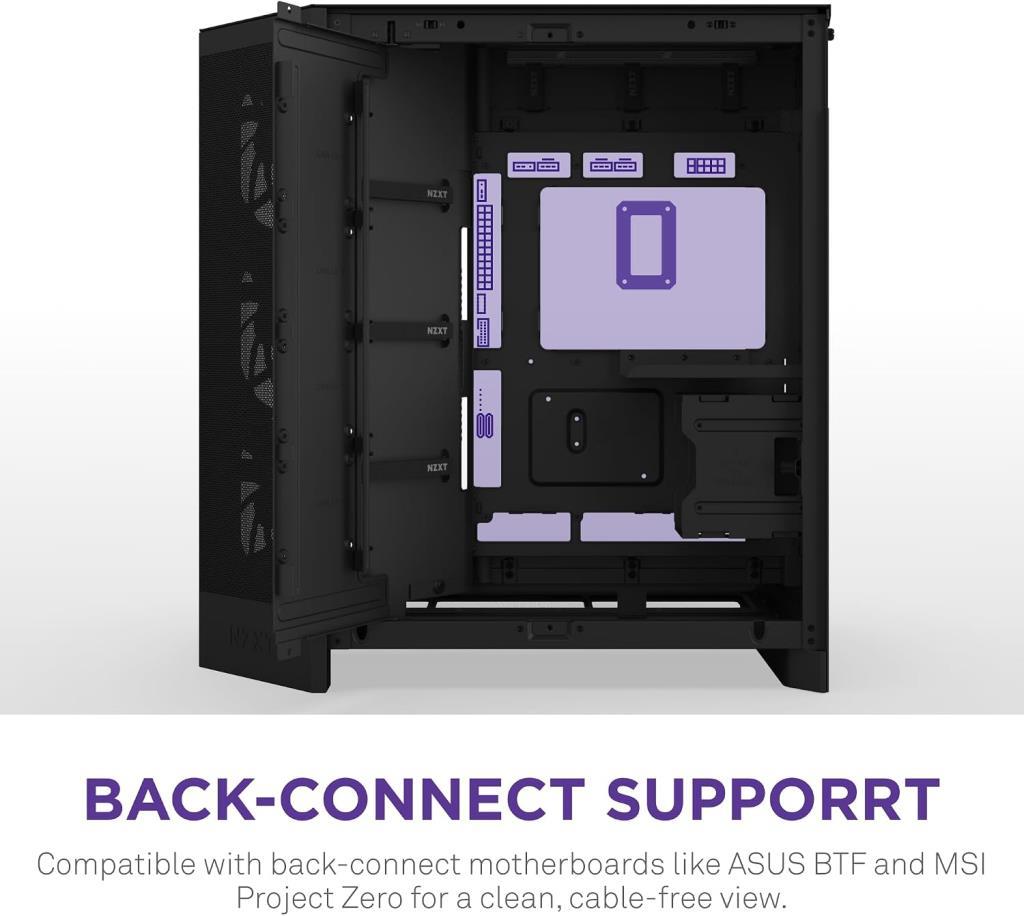 NZXT H9 Flow RGB Large CM-H92FB-R1 Fanlı Siyah E-ATX Oyuncu Kasası - Outlet