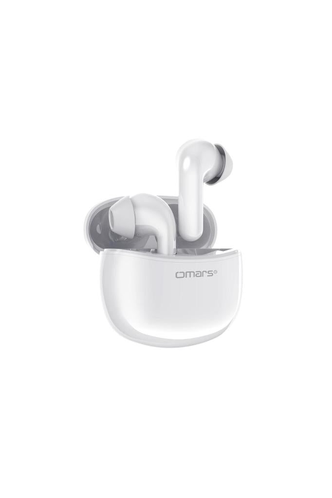 Omars TWS Bluetooth 5.1 Dokunmatik Kablosuz Kulakiçi Kulaklık Beyaz - TEŞHİR