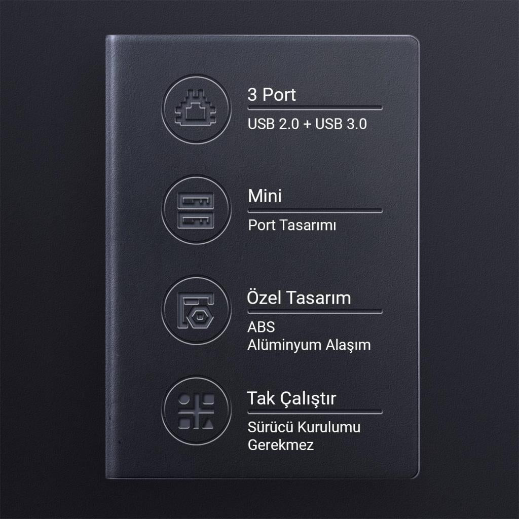 Orico Mini Hub USB 3.1 Gen1 Küçük Hub Kablosuz 2 x USB 2 - Outlet