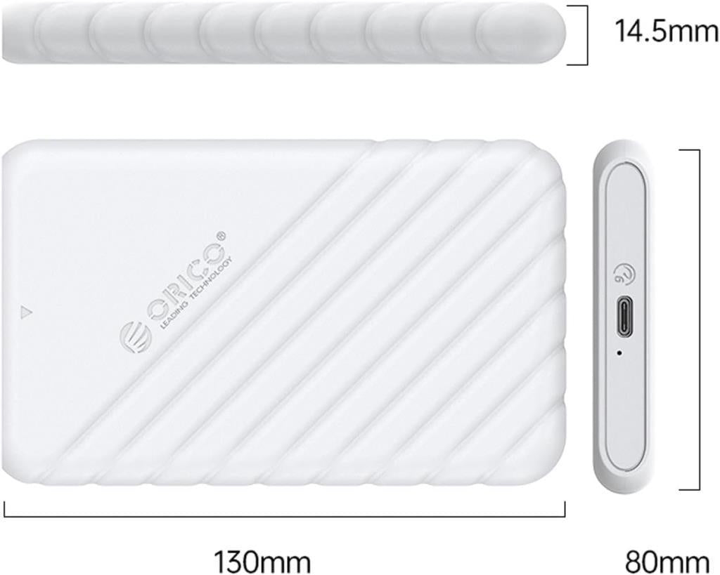 Orico 25PW1C-C3-WH Type-C 2.5" Harddisk Kutusu Beyaz - Outlet