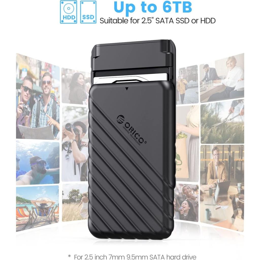 Orico USB 3.0 Micro B 2.5” inch SATA SSD Hard Disk Kutusu Siyah