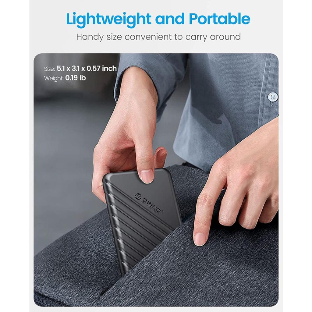 Orico USB 3.0 Micro B 2.5” inch SATA SSD Hard Disk Kutusu Siyah