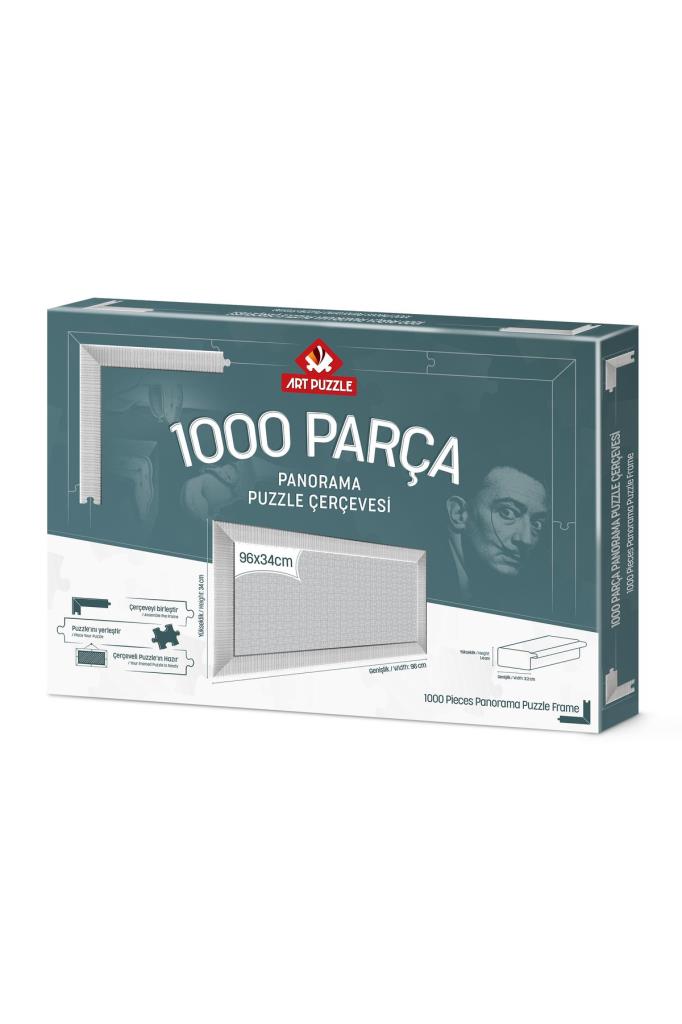 Art Puzzle Beyaz 1000 Parça Panorama Demonte Puzzle Çerçevesi