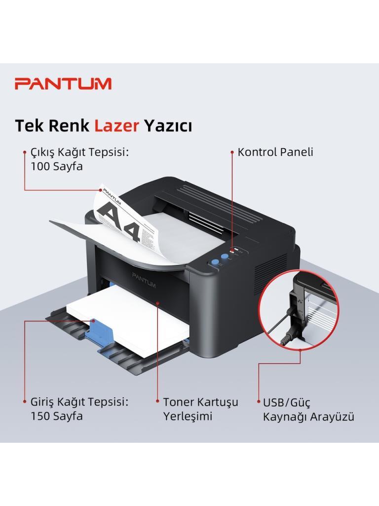 Pantum P2500W Wi-Fi Mono Lazer Yazıcı - Outlet