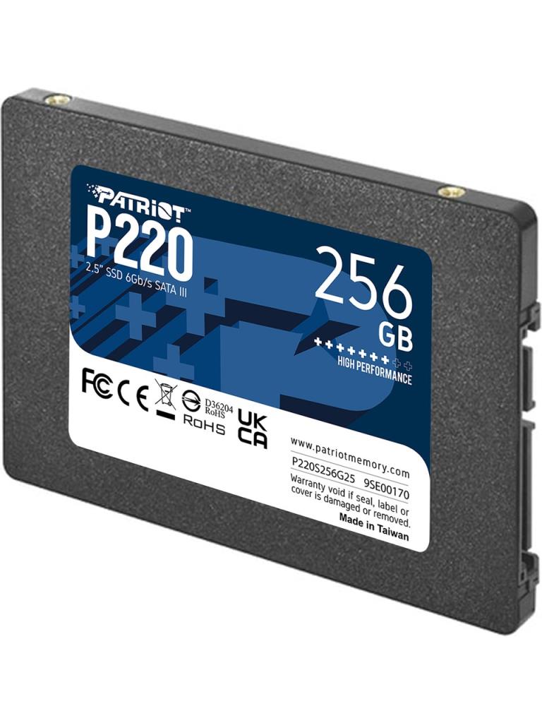 PATRIOT P220 256GB 550/490MB/s 2.5'' SATA3 SSD P220S256G25