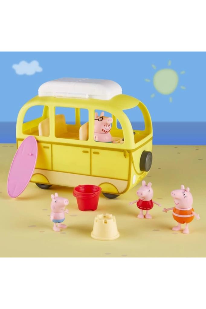 Peppa Pig Peppa'nın Maceraları: Peppa'nın Plaj Kamp Aracı F3632 Teşhir