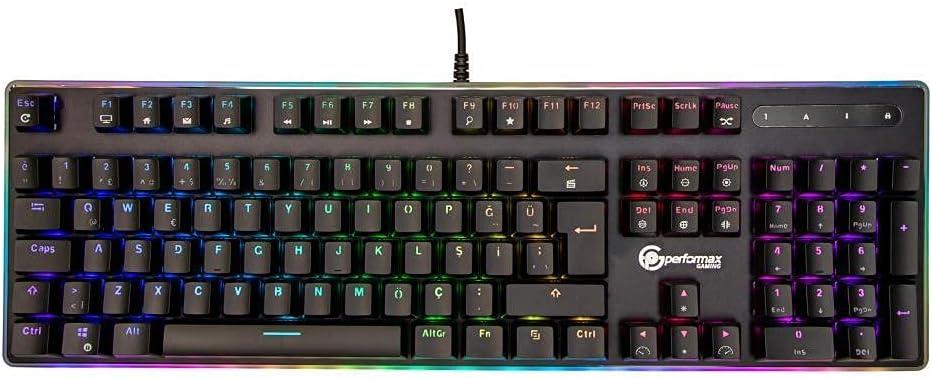 Performax G Xetra RGB Red Switch Kablolu Mekanik Oyuncu Klavyesi - TEŞHİR