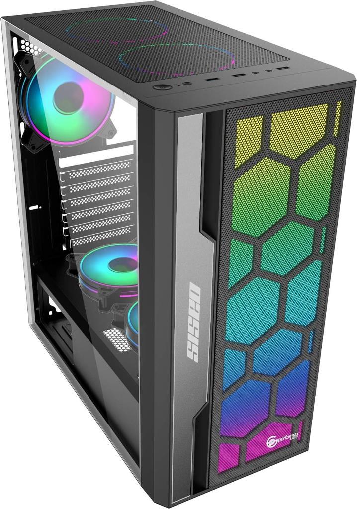 Performax 650 W Oasis 4 Fanlı Siyah ATX Oyuncu Kasası - Outlet