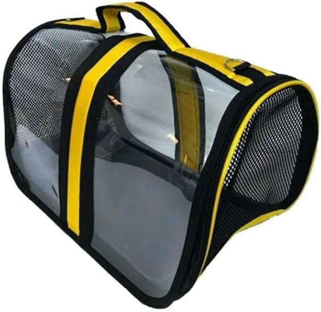 Pet Pretty 28x44x28 cm Sarı Bacco Milano Şeffaf Kedi ve Köpek Taşıma Çantası Teşhir
