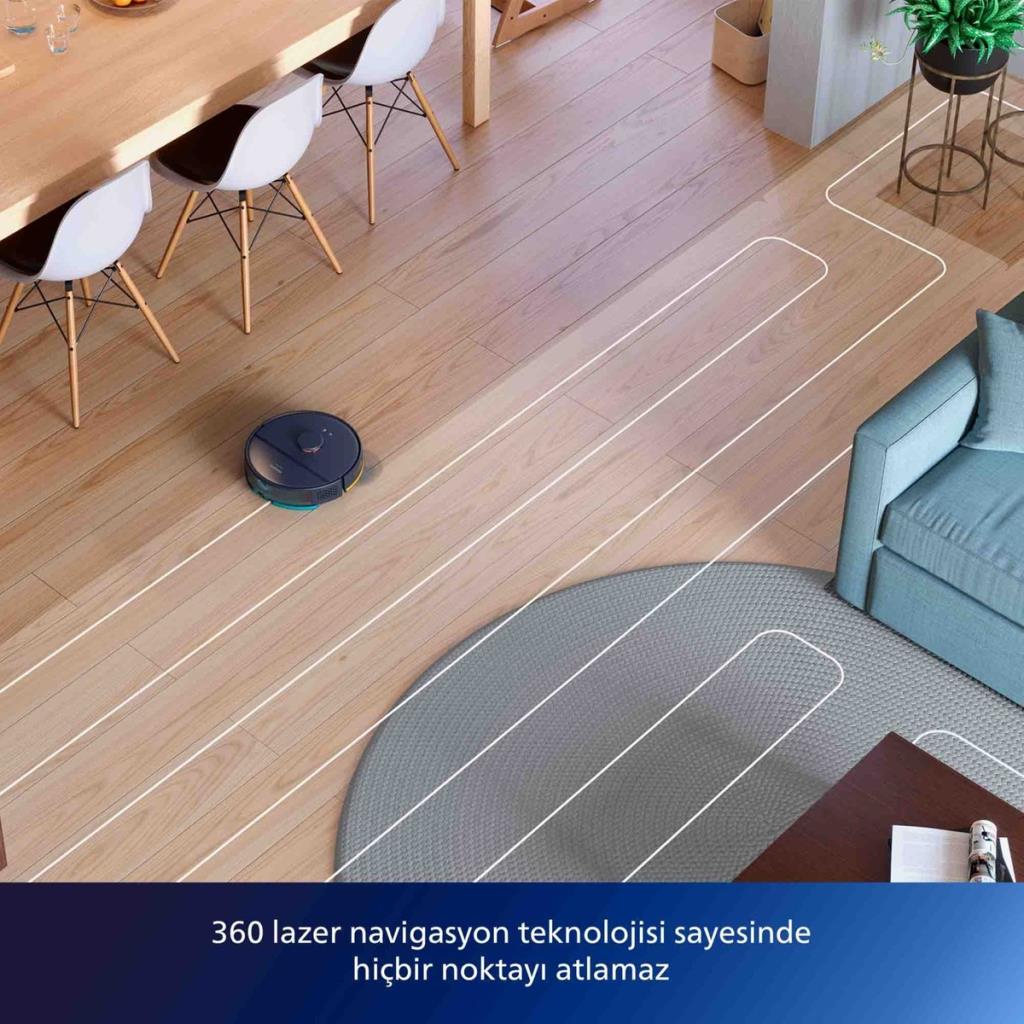 Philips 2000 Serisi XU2000/10 Gece Mavisi Akıllı Robot Süpürge