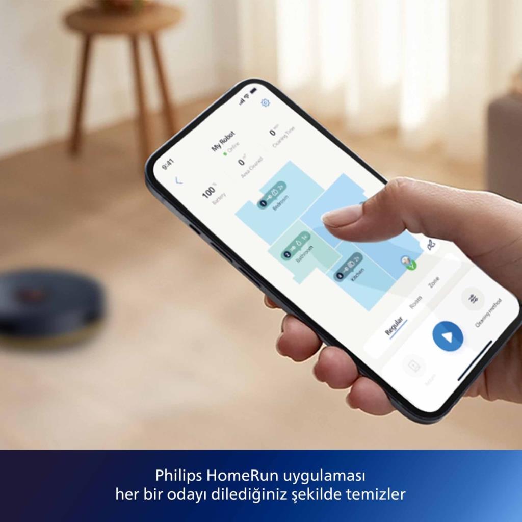 Philips 2000 Serisi XU2000/10 Gece Mavisi Akıllı Robot Süpürge