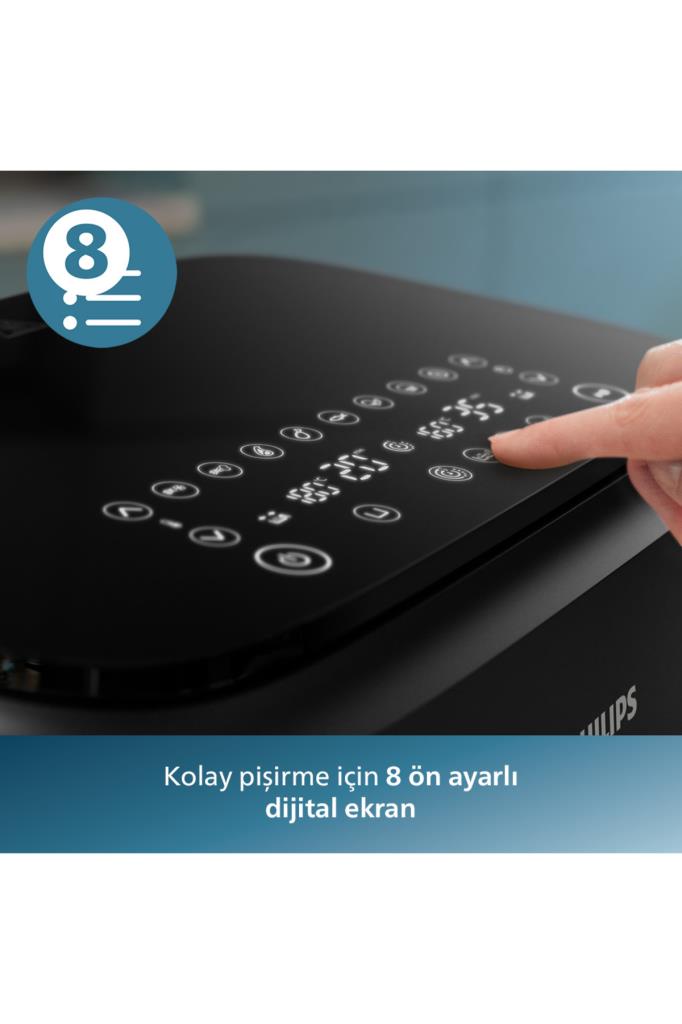 Philips Airfryer 3000 Serisi NA350/00 Çift Hazneli 9 lt Yağsız Fritöz Teşhir