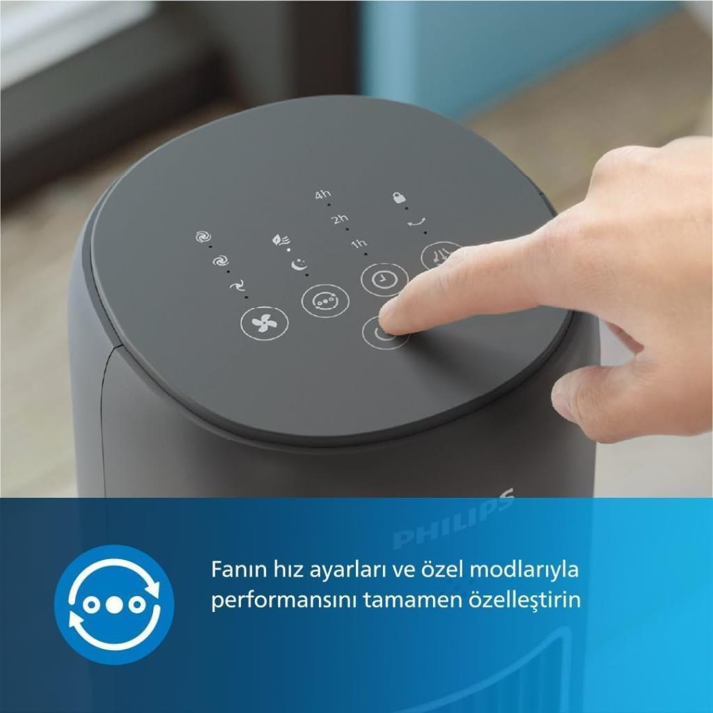 Philips 5000 Serisi CX5535/11 Siyah Kule Tipi Fanlı Vantilatör Outlet