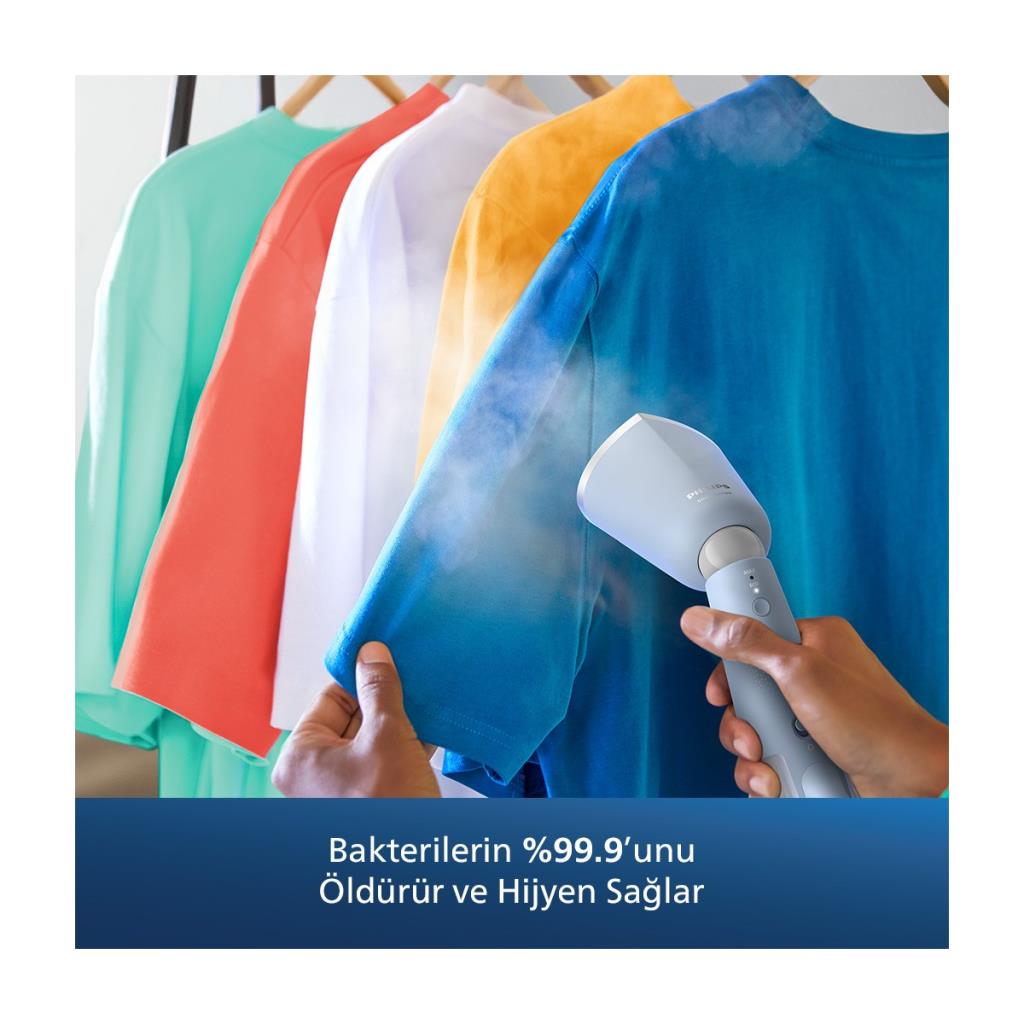 PHILIPS 5000 Serisi STH5020/20 Buharlı Dikey Düzleştirici Deniz Mavisi