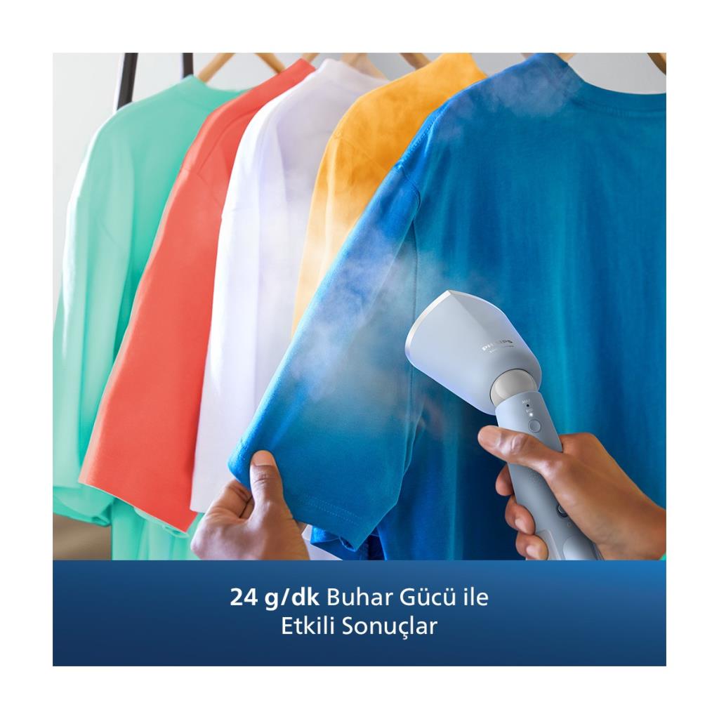 PHILIPS 5000 Serisi STH5020/20 Buharlı Dikey Düzleştirici Deniz Mavisi