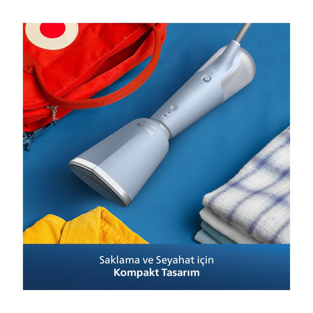 PHILIPS 5000 Serisi STH5020/20 Buharlı Dikey Düzleştirici Deniz Mavisi