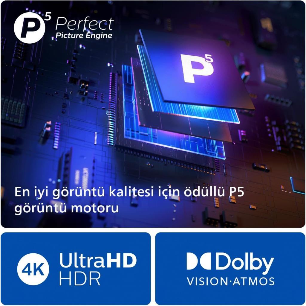 Philips The One 65PUS8909 4K Ultra HD 65" 165 Ekran Uydu Alıcılı Smart Ambilight LED TV Outlet