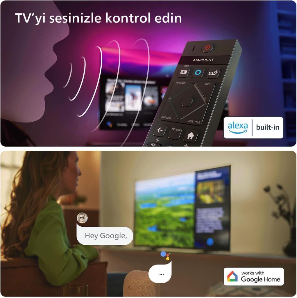 Philips The One 65PUS8909 4K Ultra HD 65" 165 Ekran Uydu Alıcılı Smart Ambilight LED TV Outlet