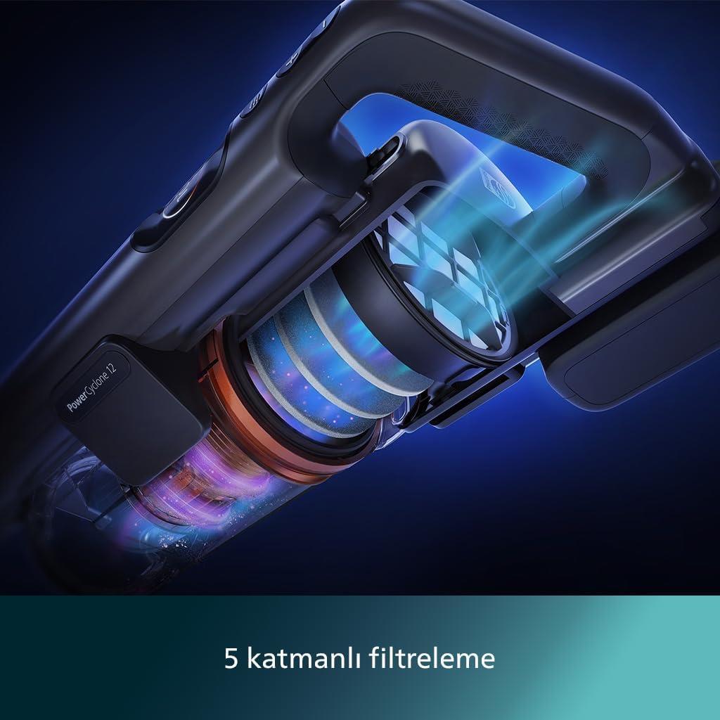 Philips 7000 Serisi XC7057/01 Islak Kuru Şarjlı Dikey Süpürge Teşhir