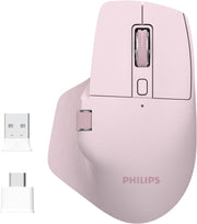 Philips SPK7858 Pembe Şarjlı Sessiz Optik Kablosuz Mouse - TEŞHİR