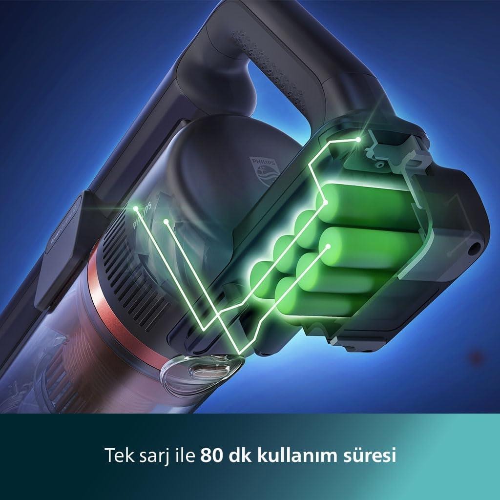 Philips 8000 Serisi Aqua Plus XC8053/01 Şarjlı Dikey Süpürge Teşhir