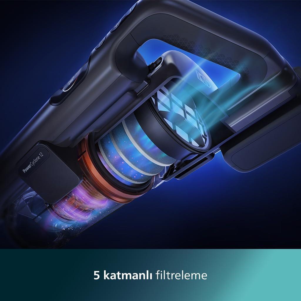 Philips 8000 Serisi Aqua Plus XC8053/01 Şarjlı Dikey Süpürge Teşhir