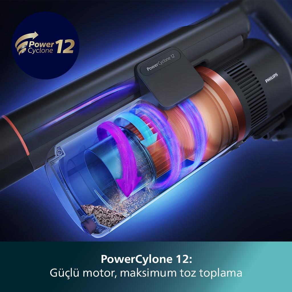 Philips 8000 Serisi Aqua Plus XC8053/01 Şarjlı Dikey Süpürge Teşhir