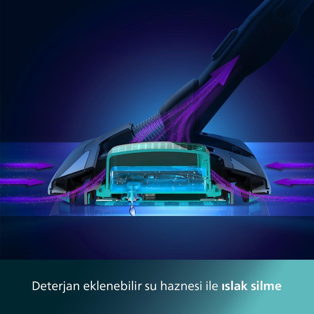 Philips 8000 Serisi Aqua Plus XC8053/01 Şarjlı Dikey Süpürge