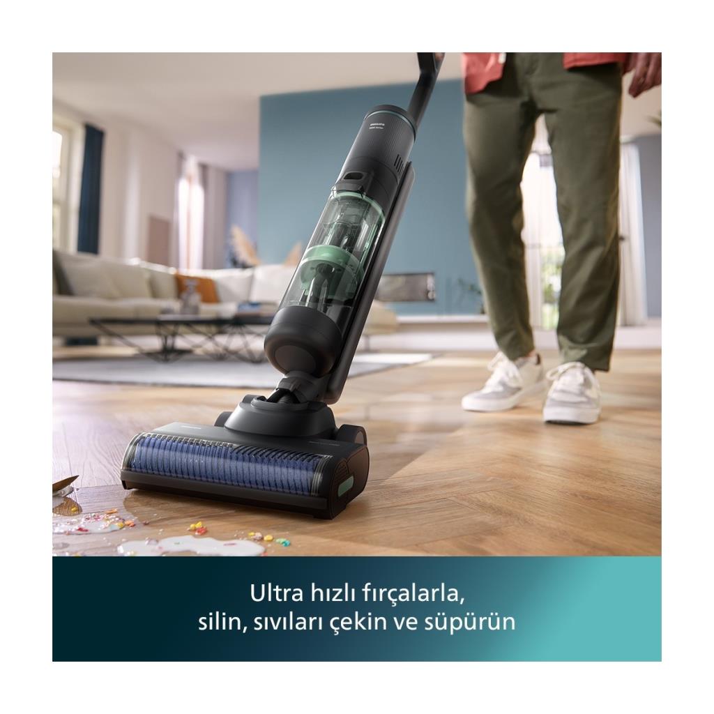 Philips 7000 Serisi AquaTrio XW7263/11 Islak Kuru Şarjlı Dikey Süpürge - OUTLET