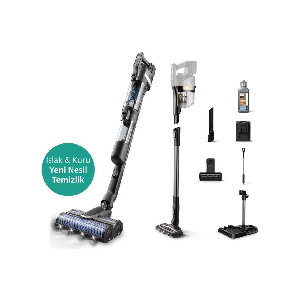PHILIPS Aqua Trio 9000 Seri XW9463/11 Islak & Kuru Temizlik Kablosuz Dikey Süpürge
