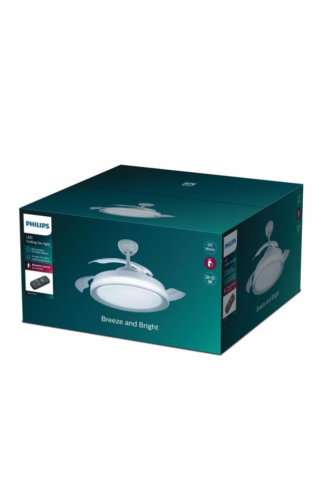 Philips Bliss Aydınlatmalı Tavan Vantilatörü Outlet